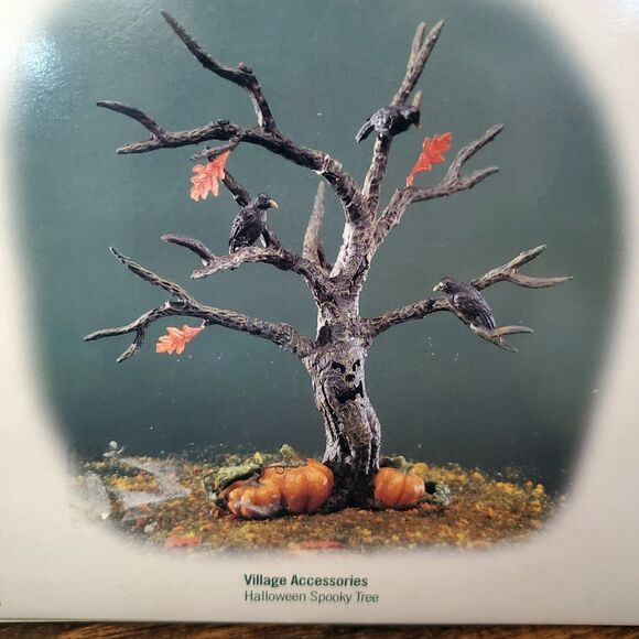 Department 56 Pumpkin Halloween Spooky Tree Village Accessory 52770 Original Box - Picture 10 of 12